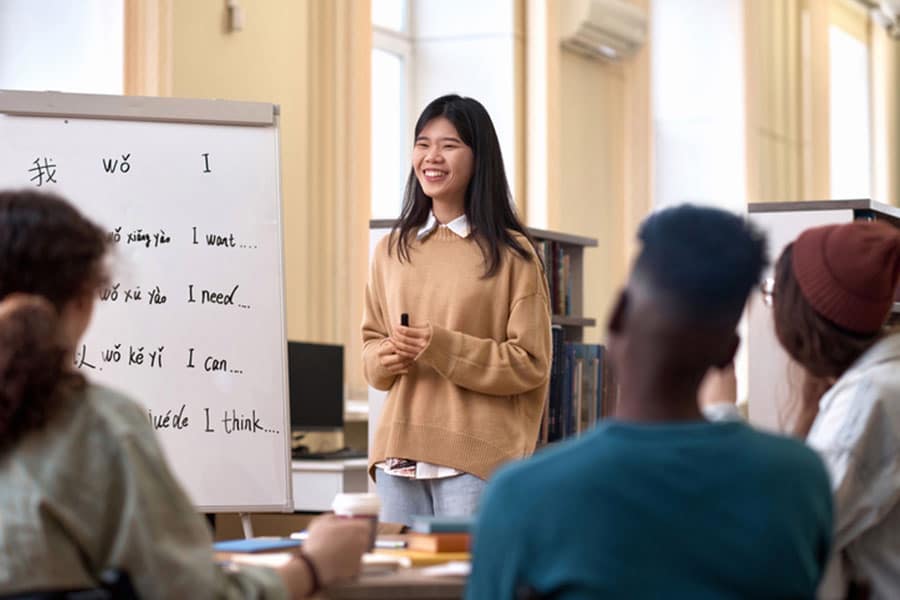 Asian Girl at Free English ESL Classes Near Hamtramck, MI